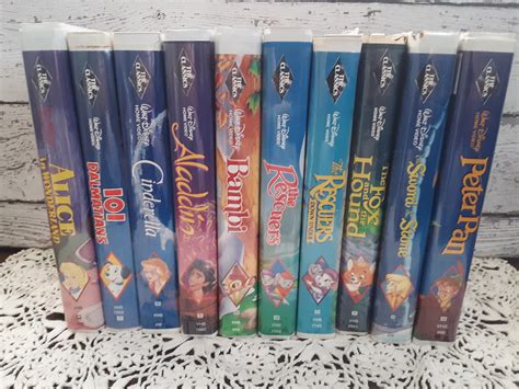 10 Classic Walt Disney Vhs Tapes From The Collectible 51 Off