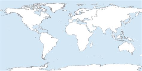 World Map Blank Outline Countries