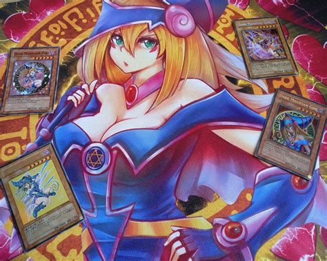 Custom Yugioh Card Game Playmat With Sexy Dark Magician Girl Etsy