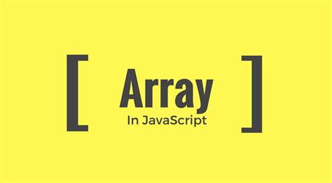 Understanding Basics Of Array In Javascript