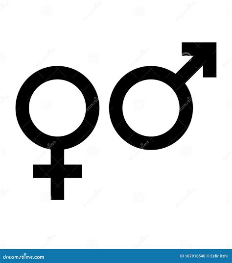 Símbolo De Icono Sexual De Género Vector Aislado En Blanco Ilustración
