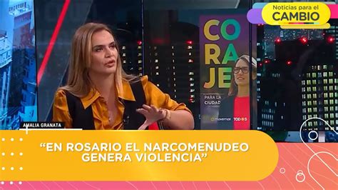Amalia Granata “en Rosario El Narcomenudeo Genera Violencia” Youtube