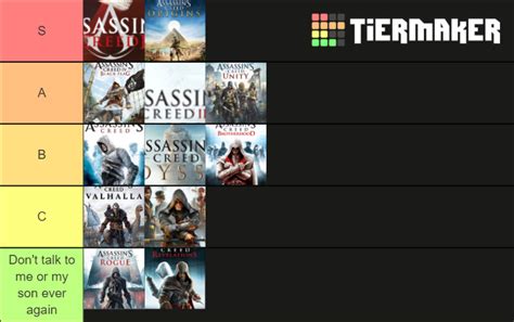 Assassins Creed Games Trailers Tier List Community Rank Tiermaker