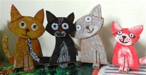 Hiding places & nice bedding. How to make a cat out of paper | Crafts for kids