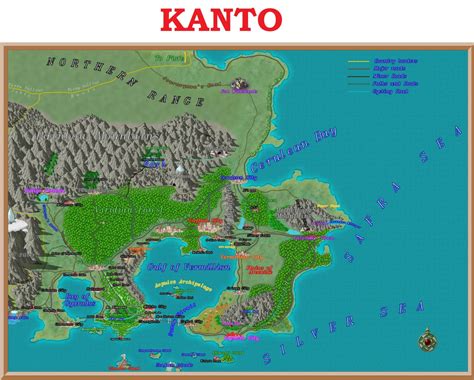 Tale Of The Pokemon Master — Map Of Kanto With Anime Locations Ive Been