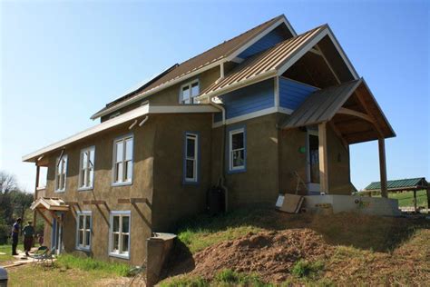 Green Bees Founders Built This Strawbale House With Many Deep Green