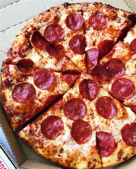 Classic Pepperoni Pizza From Dominos Dominos Pizza Pizza Food