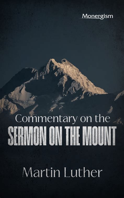 Commentary On The Sermon On The Mount Ebook Monergism