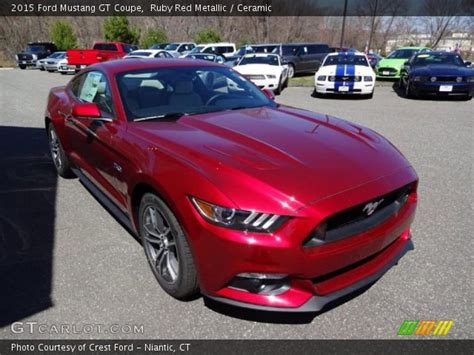 Ruby Red Metallic 2015 Ford Mustang Gt Coupe Ceramic Interior