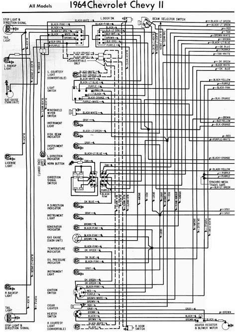 1964 Chevrolet Chevy Ii Electrical Wiring Diagram All About Wiring