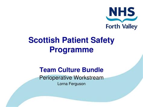 Ppt Scottish Patient Safety Programme Powerpoint Presentation Free