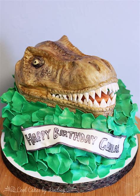 T Rex Cake All Edible Sculpted Head From Fruity Pebbles Treats