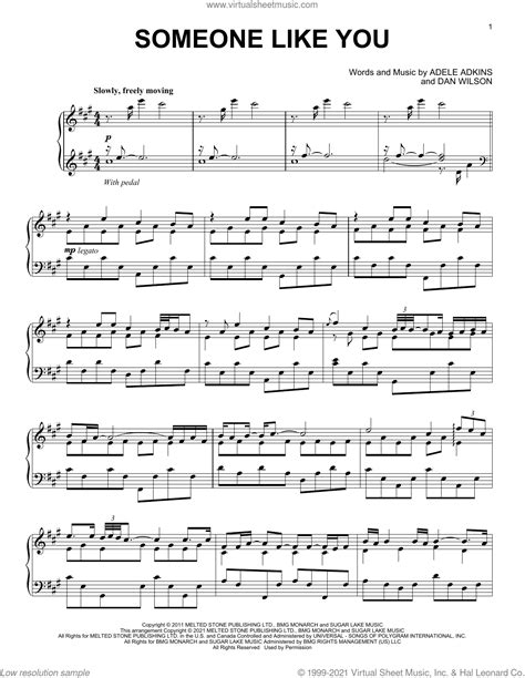 Someone Like You Classical Version Sheet Music For Piano Solo