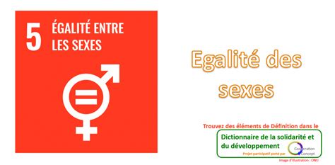 Egalité Des Sexes Cooperation Concept