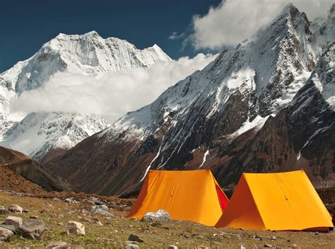 Tents In Nepal Himalays Molarjung Galleries Digital Photography