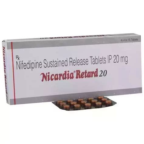 Nicardia Retard 20 Tablet Sr Uses Price Dosage Side Effects Substitute Buy Online