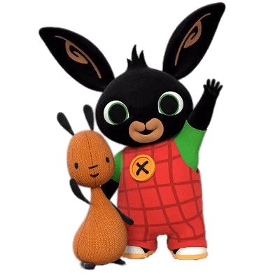 Bing Bunny And Flop Waving Transparent PNG StickPNG