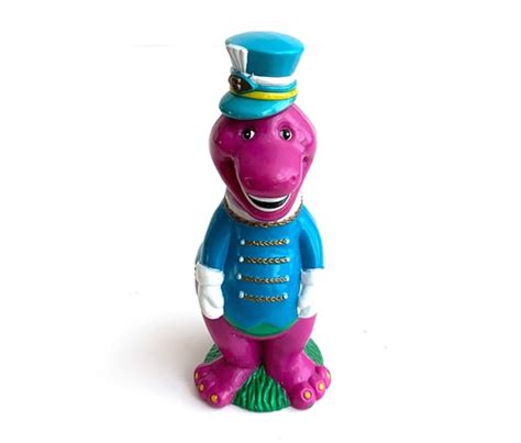 Vintage Barney Dinosaur Band Leader Toy Figure Pvc 90s Etsy India