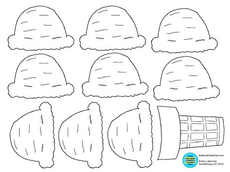 Ice Cream Scoops Coloring Pages Coloring Home