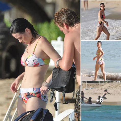 Paradise In Barbados Katy Perrys Stunning Bikini Photos Showcase Her