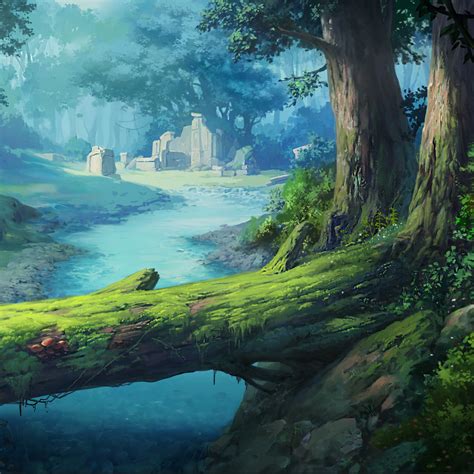 1440x1440 Fantasy Forest 4k Cool Digital 1440x1440 Resolution Wallpaper