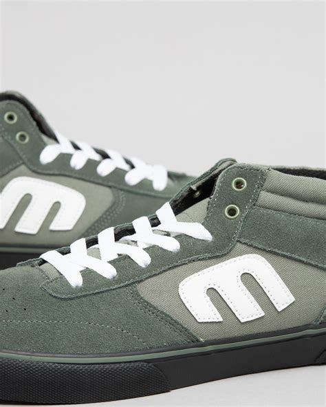 Shop Etnies Windrow Vulc Mid Shoes In Greenwhiteblack Fast Shipping