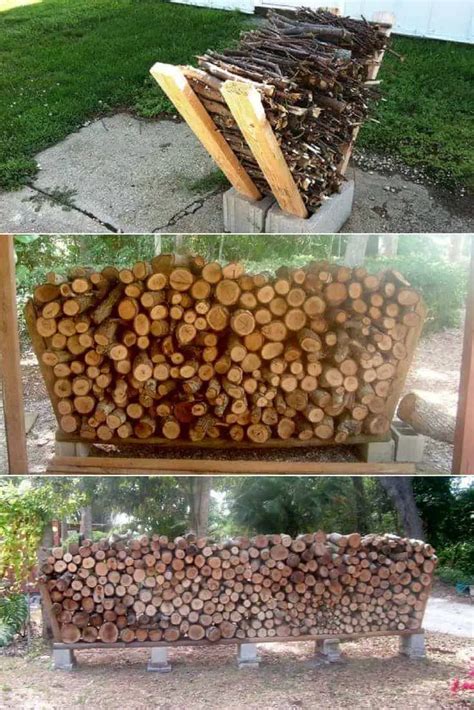 How To Build A Firewood Rack With Cinder Blocks