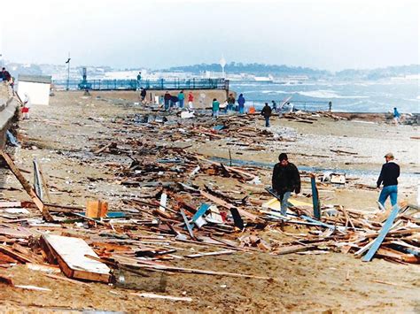 The Aftermath Of The October 1987 Hurricane At Shanklin On The Isle Of