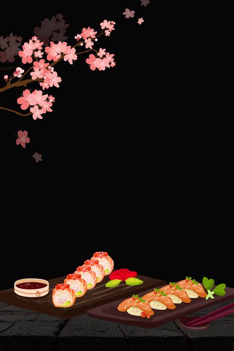 Maybe you would like to learn more about one of these? Delicious Sushi Background Poster, Japanese Delicious ...