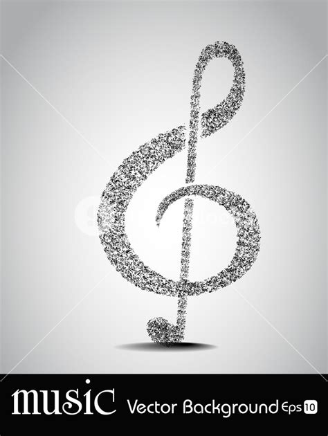 Abstract Music Symbol With Musical Notes Royalty Free