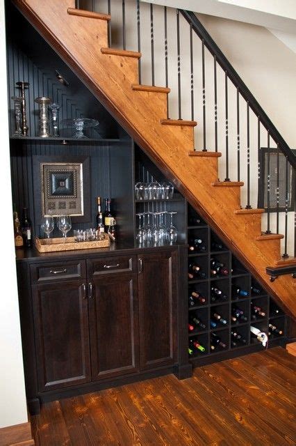 Wearing a removable boot walker or cast for a short time. home bar tucked under the stairs | interior design ...