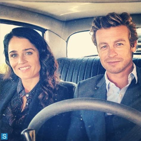 the mentalist episode 6 06 fire and brimstone bts photos of simon baker and robin tunney