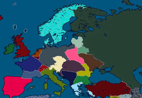 Map Of Europe In My New Kaiserreich Cold War Mod Niemandskrieg Legacy