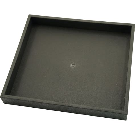 Black Open Square Stackable Jewelry Display Tray W Black 4 Slot