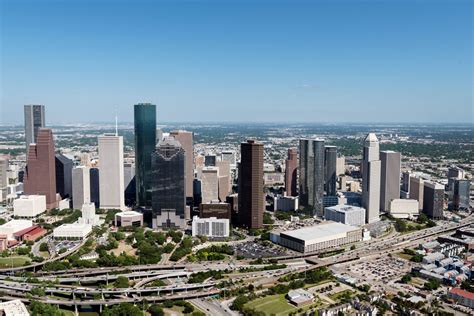 Aerial views of the Houston, Texas, skyline in 2014 ...