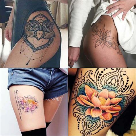 Lotus Flower Tattoo Female Lotus Tattoos Designs With