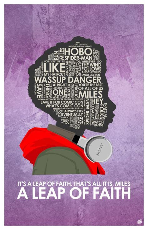 Into The Spider Verse Miles Morales Quote Poster Quote Posters