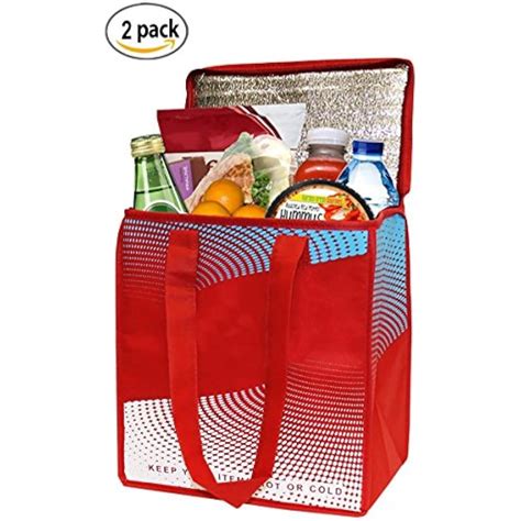 Earthwise Insulated Reusable Grocery Bag Shopping Tote Keeps Food Hot