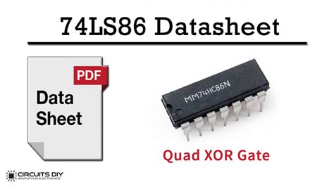 74ls86 Quad 2 Input Exclusive Or Xor Gate Ic Datasheet