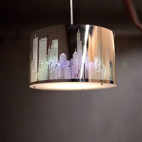 With your community by your side, there's no telling where your next small steps could lead. Designer Lighting - New York Skyline Ceiling Pendant Light