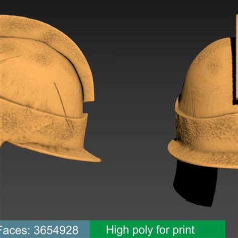 Скачать файл 300 Spartan Helmet Replica 3d Print Model Образец для 3d