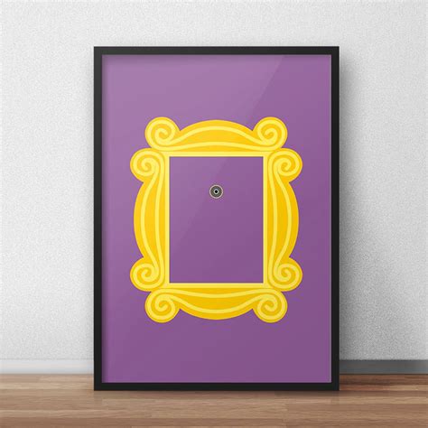 Friends Tv Show Friends Peephole Frame Monica Ross Geller Etsy