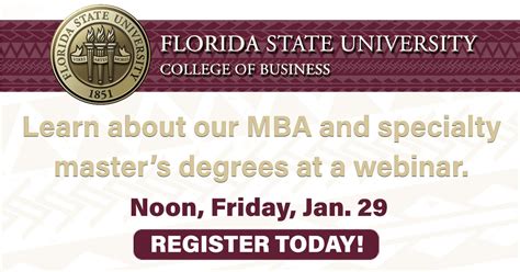 Learn More About Fsus Mba And Specialty Masters Degrees Access