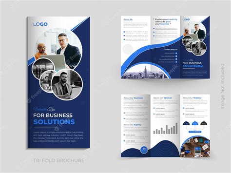 Premium Vector Modern And Creative Business Trifold Brochure Design