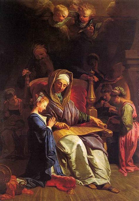 The Education Of The Virgin Jean Baptiste Jouvenet