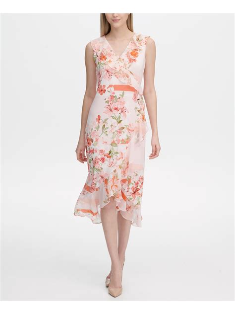 Shop over 210 top floral print and earn cash back all in one place. CALVIN KLEIN $110 Womens New 0066 Pink Floral Flutter ...