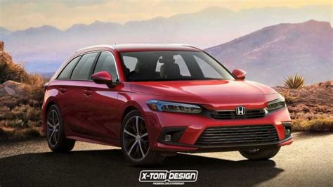 2022 Honda Civic Gets Wagon Makeover In Unofficial Rendering Car In