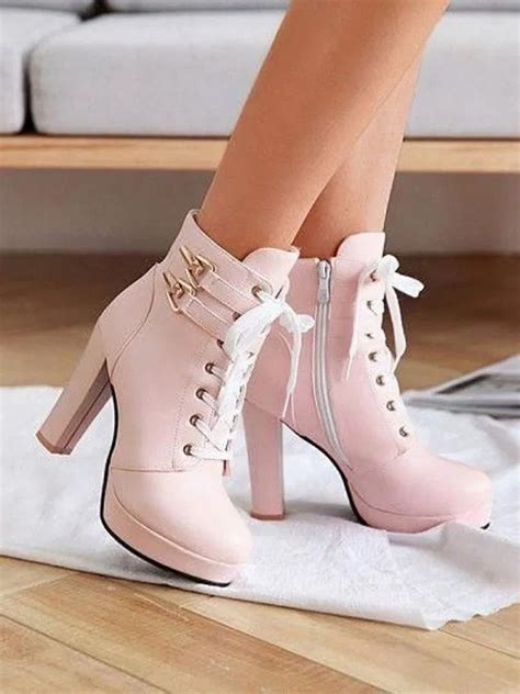 28 Chunky Shoes To Copy Today 5 High Heel Boots Ankle High Heel