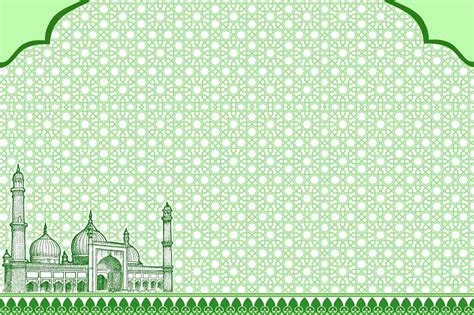 Masjid Background Hijau Islami Nusagates