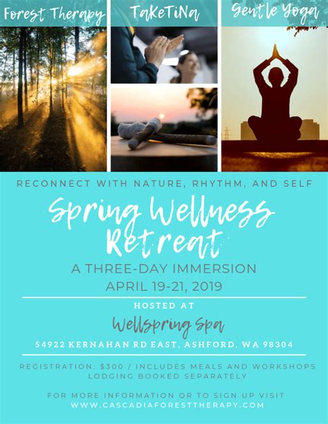 Spring Wellness Retreat Peace In Rhythm